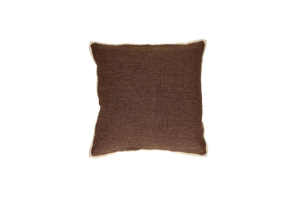 Opposites brown cotton cushion Pomax