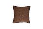 Miniature Opposites chocolate cotton cushion Clipped