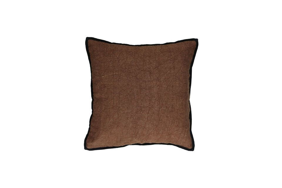 Opposites chocolate cotton cushion Pomax