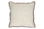 Miniature Opposites ivory cotton cushion Clipped