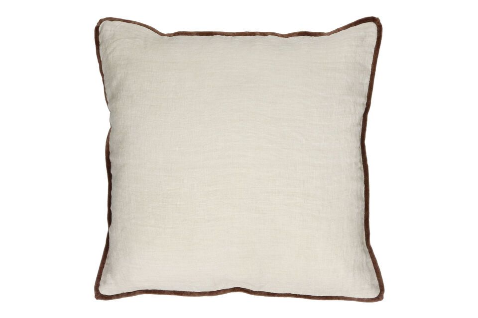 Opposites ivory cotton cushion Pomax