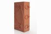 Miniature Orange concrete vase 20 cm Graphic 3