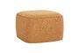 Miniature Orange Cube fabric pouffe Clipped