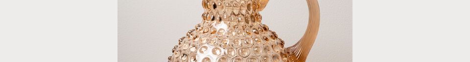 Material Details Orange glass decanter Diamant