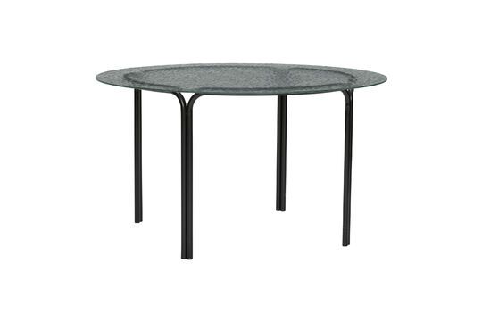 Orbit black glass coffee table Clipped