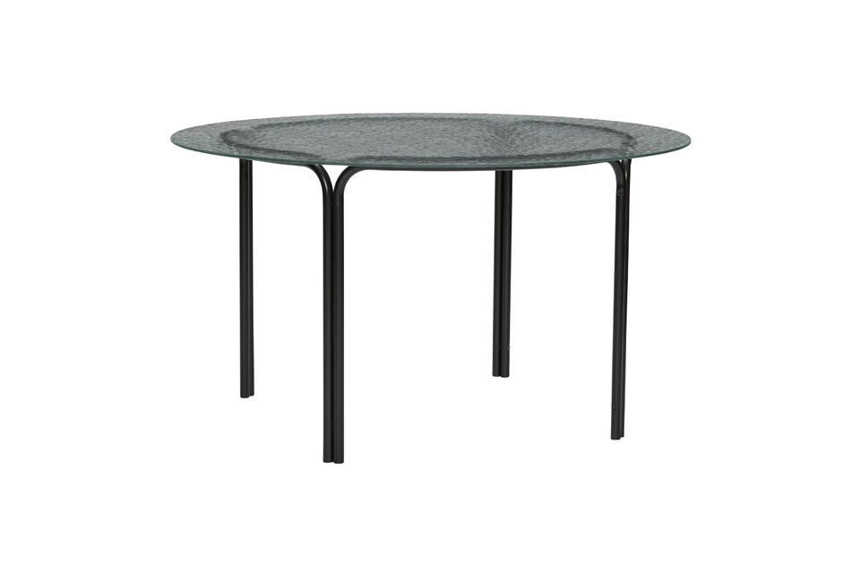 Orbit black glass coffee table Hübsch