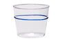 Miniature Orbit blue glass water glass Clipped