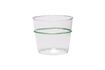 Miniature Orbit green glass water glass 1