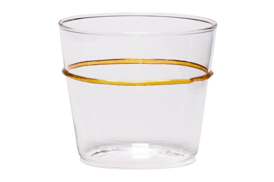 Orbit yellow glass water glass Hübsch