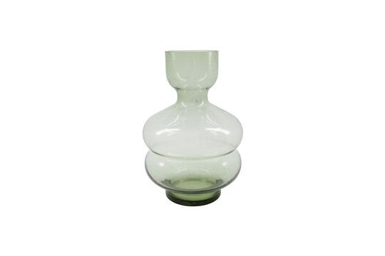 Organi green glass vase Clipped