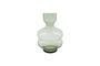 Miniature Organi green glass vase Clipped