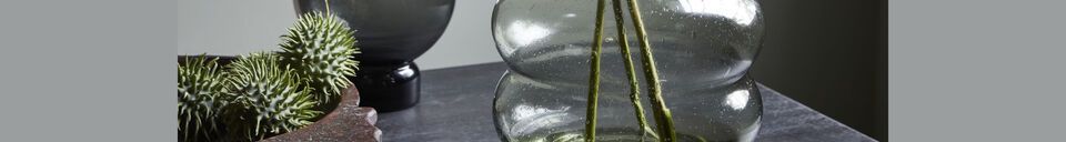 Material Details Organi green glass vase