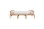 Miniature Origan beige rattan bench Clipped