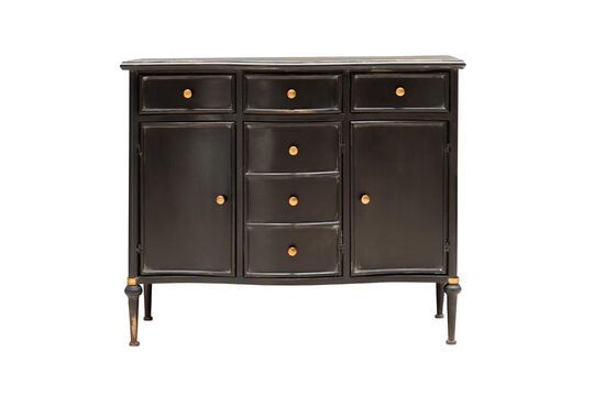 Orleans black metal chest of drawers Clipped