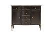 Miniature Orleans black metal chest of drawers 6