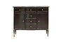 Miniature Orleans black metal chest of drawers Clipped