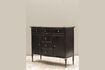 Miniature Orleans black metal chest of drawers 2