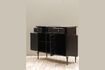 Miniature Orleans black metal chest of drawers 4