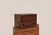 Miniature Oswald dark wood desk organizer 4