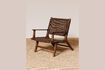 Miniature Otis brown rattan armchair 1