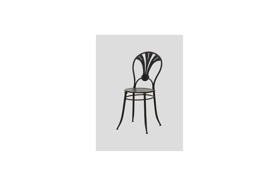 Otta grey metal chair Chehoma