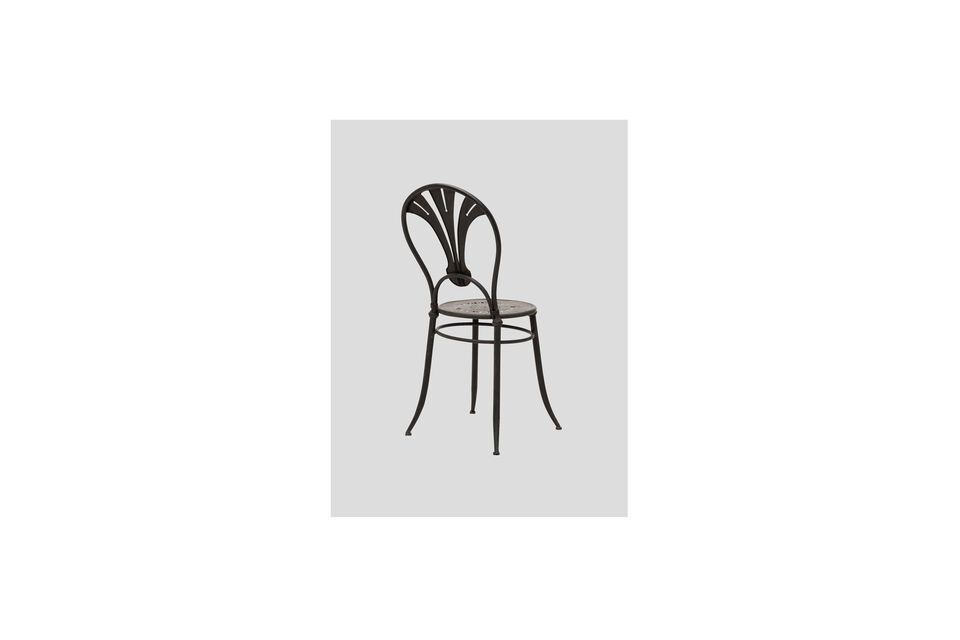 Discover the Otta gray metal chair, a perfect fusion of durability and elegance for your interior