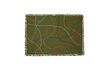 Miniature Outline green cotton throw 4