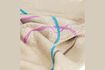 Miniature Outline multicolored cotton throw 2