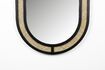 Miniature Oval black iron mirror Aida 6