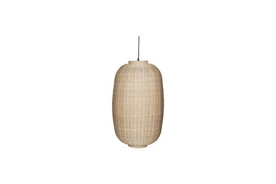 Oval black rattan lamp Chand Clipped