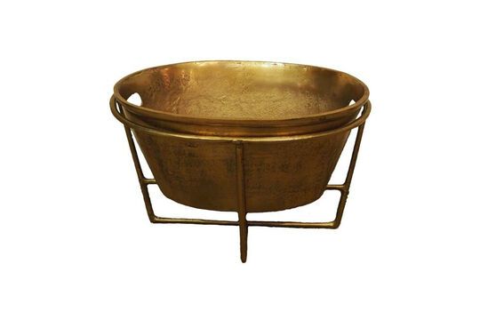 Oval copper aluminum ice bucket