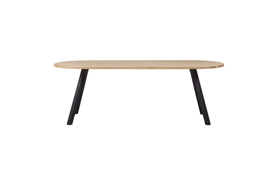 The Tablo solid oak dining table is a perfect choice for those looking to combine style and