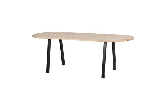 Oval table top 220x90 in light beige wood Tablo