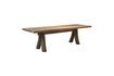 Miniature Oviston 260cm brown reclaimed wood dining table 1