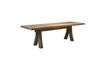 Miniature Oviston brown wood dining table 220cm 6