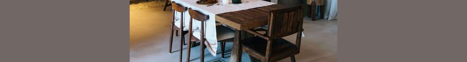 Material Details Oviston brown wood dining table 220cm