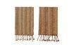 Miniature Pack of 2 Elyza brown cotton kitchen towels 1