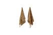 Miniature Pack of 2 Elyza brown cotton kitchen towels 7