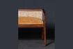 Miniature Palmyre dark wood bench seat 5