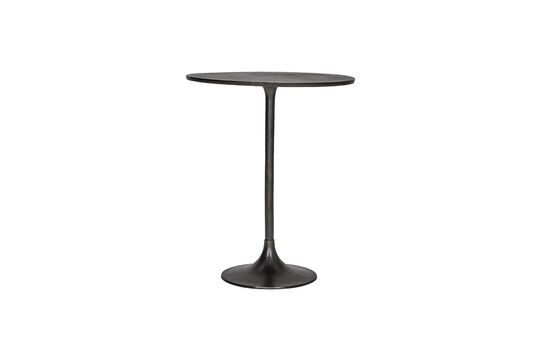 Pan black aluminum dining table Clipped