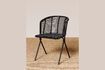 Miniature Panama black rattan chair 1