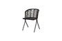 Miniature Panama black rattan chair Clipped