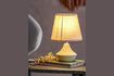 Miniature Panola natural rubberwood table lamp 2