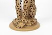 Miniature Panther beige resin candleholder 8