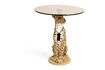 Miniature Panther beige resin side table 1