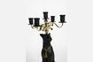 Miniature Panther black resin candleholder 6