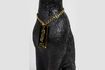 Miniature Panther black resin candleholder 8