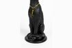 Miniature Panther black resin candleholder 9