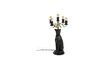 Miniature Panther black resin floor lamp 1