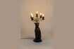 Miniature Panther black resin floor lamp 3